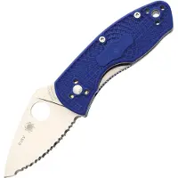 Spyderco Ambitious Linerlock Blue Serr
