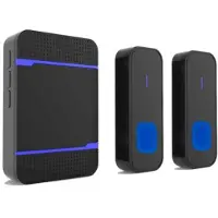 Mtp Products Trådlös Dörrklocka N15K-B - 55 melodier, IP55 - EU-kontakt