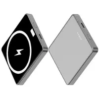 Mtp Products E30 10000mAh 15W trådlös laddning PD + QC 20W magnetiskt absorberad powerbank externt batteripaket telefonladdare - grå
