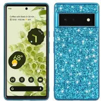 Mtp Products Google Pixel 8a Glitter Series Hybrid Skal - Blå