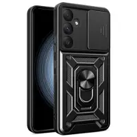 Mtp Products Samsung Galaxy A35 Hybrid Skal med Roterande Ring med Kameraskydd - Svart
