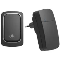 Mtp Products Självdriven Trådlös Dörrklocka ML01 - 38 Ringsignaler - Svart