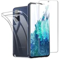 Saii 2-i-1 Samsung Galaxy S20 FE TPU Skal & Härdat Glas Skärmskydd