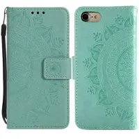 Mtp Products iPhone 7 8 SE (2020)/SE (2022) Mandala Series Plånboksfodral - Cyan