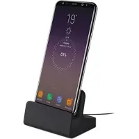 Mtp Products USB 3.1 Typ-C skrivbordsladdare - Svart / Micro USB kabellängd ca 1m