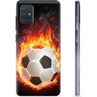 Mtp Products Samsung Galaxy A71 TPU-Skal - Fotbollsflamma