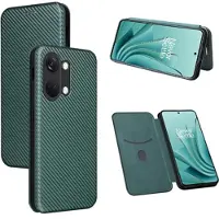 Mtp Products OnePlus Ace 2V/Nord 3 Flipfodral - Kolfiber - Grön