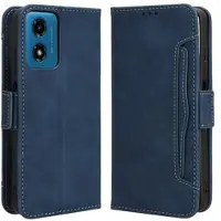 Mtp Products Motorola Moto G24 Power/G04/E14 Plånboksfodral med Korthållare - Blĺ