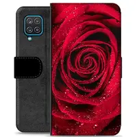 Mtp Products Samsung Galaxy A12 Premium Plånboksfodral - Ros