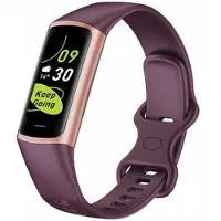 Mtp Products C68 1.1 Smart Armband Slim Fitnessklocka med pulsmätning och hälsoövervakning - Vinröd