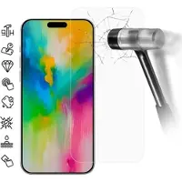 Mtp Products iPhone 16 Härdat Glas Skärmskydd - Case Friendly - Genomskinlig