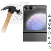Mtp Products Samsung Galaxy Z Flip6/Z Flip7 FE Härdat Glas Skärmskydd - Case Friendly - Genomskinlig