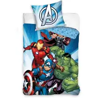 MCU Marvel Avengers sängkläder 150 x 210 cm - 100% bomull