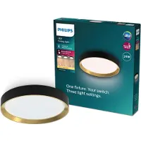 Philips 8720169301337 Hanno LED-takbelysning LED LED 24 W Svart, Guld