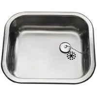 Juvel Intra köksbänk K400 400 x 340 mm rostfritt stål med propp