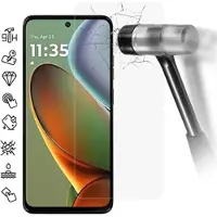 Mtp Products Motorola Moto G15 Härdat Glas Skärmskydd - Case Friendly - Genomskinlig