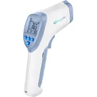 TrueLife CAREQ7BLU, Beröringsfri termometer, Blå, Vit, Universal, Knappar, °C,°F, 0,2 ° C
