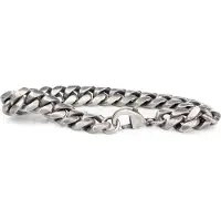 Ace of Spades antik pläterad pansararmband Miami Cuban 10 mm SSB-8405AN/20cm