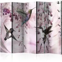 Artgeist Rumsavdelare / Skärmvägg - Flying Hummingbirds (Pink) II - 225x172