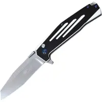 Master cutlery MTech Button Lock Black White
