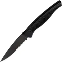 Piranha Knives Auto DNA Button Lock Black