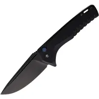 Tekto Knives F3 Charlie Button Lock Black fällkniv