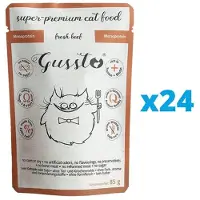 Gussto Cat Fresh nötkött 24x85 g