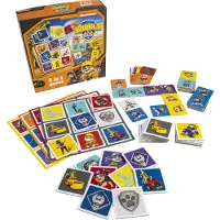 Rubble & Crew Spel-Set - 3-in-1 - Bildlotteri/Domino/Memoryspel - Gnugg - - One Size - Spel