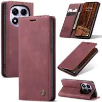 CASEME Xiaomi Redmi Note 14 Pro 4G 013 Series Plånboksfodral - Vinröd