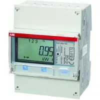 ABB Elmätare för transformatormätning. 3P+N, 230-400V MID-godkänd Cl. B (klass 1), utgångar för puls/alarm, med M-bus-gränssnitt
