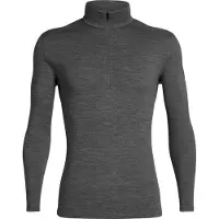Icebreaker - Underställ - M Merino 260 Oasis LS Half Zip Gritstone Heather för UnisexUll - Storlek S - Grå
