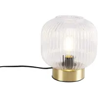 QAZQA Art Deco bordslampa mässing - Karel