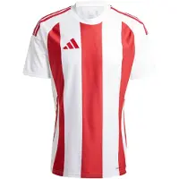 Adidas Matchtröja Striped 24 - Vit/Röd, storlek Small