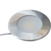 Nordtronic Alina skåpbelysning 350 mA 2,2 W 3000K, 195 lumen, borstad aluminium