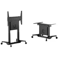 Multibrackets M Motorized Touch Tilt & Table - Vagn - enkel lutningsfunktion - för LCD-skärm/pekskärm - motoriserad - plast, stål, aluminiumlegering - svart - skärmstorlek: 32-86 - golvstående