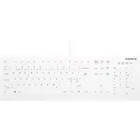 Cherry AK-C8112, Full-size (100%), Wired, USB, Scissor key switch, QWERTY, White