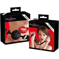 Bad Kitty - silikon bitgag medium - svart