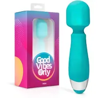 Huismerk Good Vibes Aida - vattentät massagevibrator - turkos