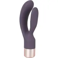 You2Toys - rabbitvibrator med klitorisstimulator - uppladdningsbar - lila