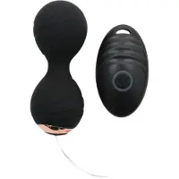 Rimba Cannes - bärbart uppladdningsbart trådlöst vibratorägg (svart)