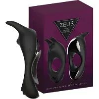 Feelztoys Zeus - uppladdningsbar, vibrerande penisring (svart)