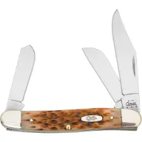 Case Knives Case Stockman Amber Jigged Bone, 00128, 6347 SS pocket knife