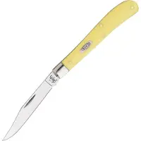 Case Knives Case Slimline Trapper Yellow Synthetic, 00031, 31048 CV pocket knife