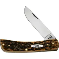 Case Knives Case Sod Buster Jr Amber Jigged Bone, 00245, 6137 SS pocket knife
