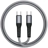 Riversong Hercules 06 Nylonflätad USB-C-kabel - 1m/100W - Grå