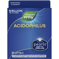 Nature'S Way , Acidophilus Probiotiska Pärlor, 1 Miljard KFU, 30 Mjuka Kapslar