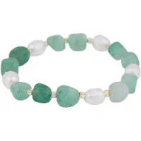 Sno of sweden Hilma elastiskt armband g/light green 1342-3200183