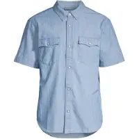 Levi's Skjortor med korta ärmar SS RELAXED FIT WESTERN man - Blå - EU L