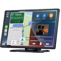 Mtp Products W519 9-tums trådlös CarPlay & Android Auto-skärm med GPS-navigering