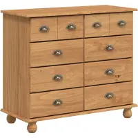 vidaXL Kommod 'ASKIM'Honungsbrun 91x40x79 cm Massivt trä av tall